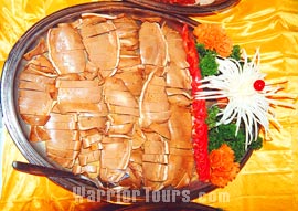  Artwork made of bean curd, Chinese food