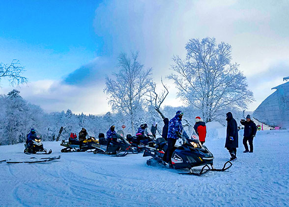 Enjoy the Snowmobile